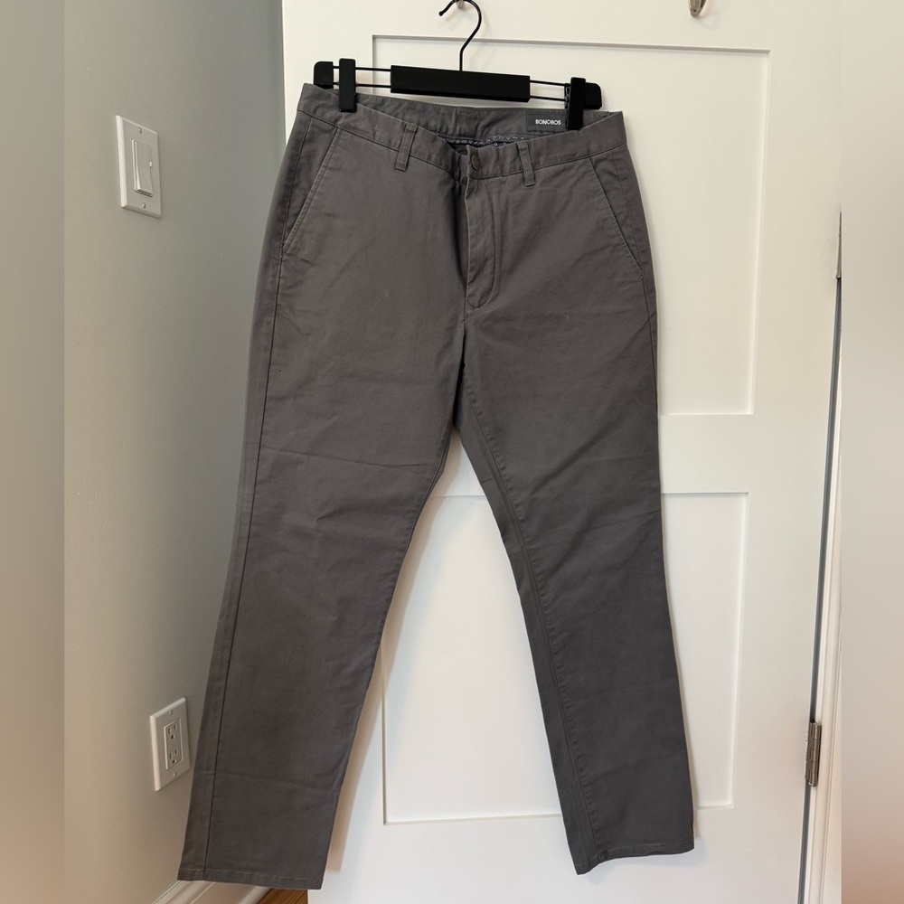Bonobos grey chino, size 34/30. Slim fit.